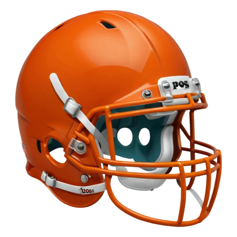 college football burnt orange  helmet sticker