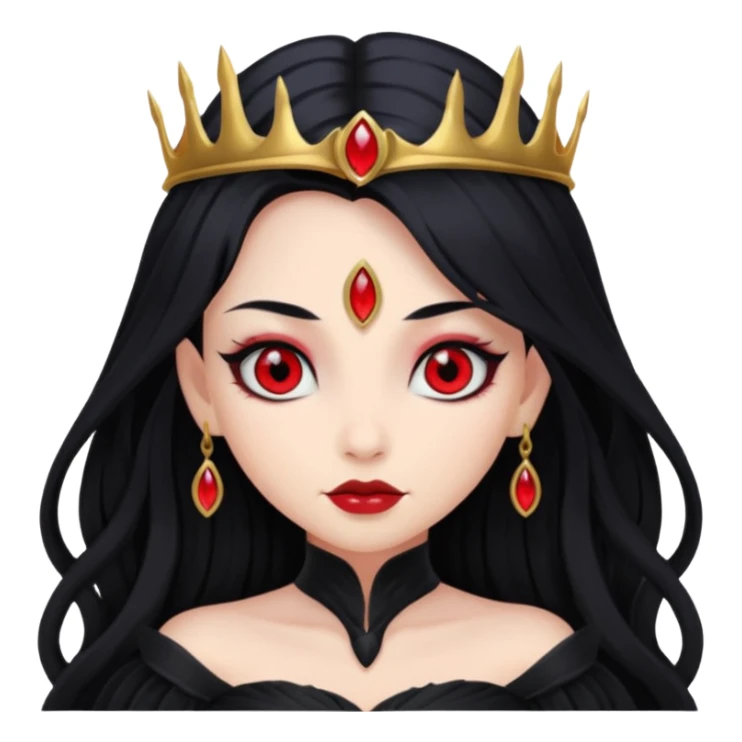 Dark fairy queen – Black gown, red eyes


























 sticker