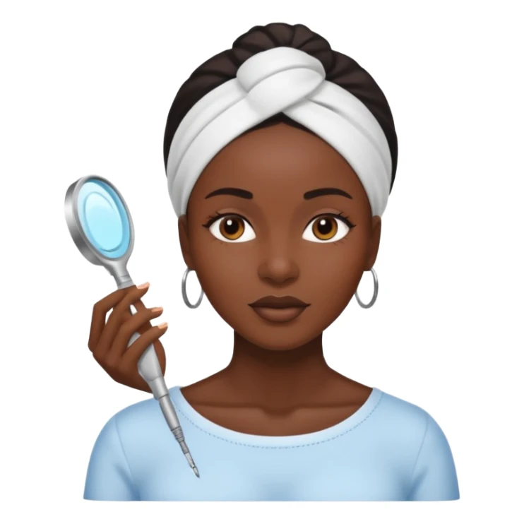 Femme noire soin du visage sticker