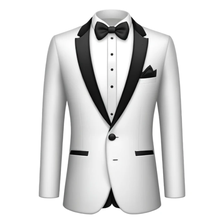 black and white formal tuxedo suit sticker