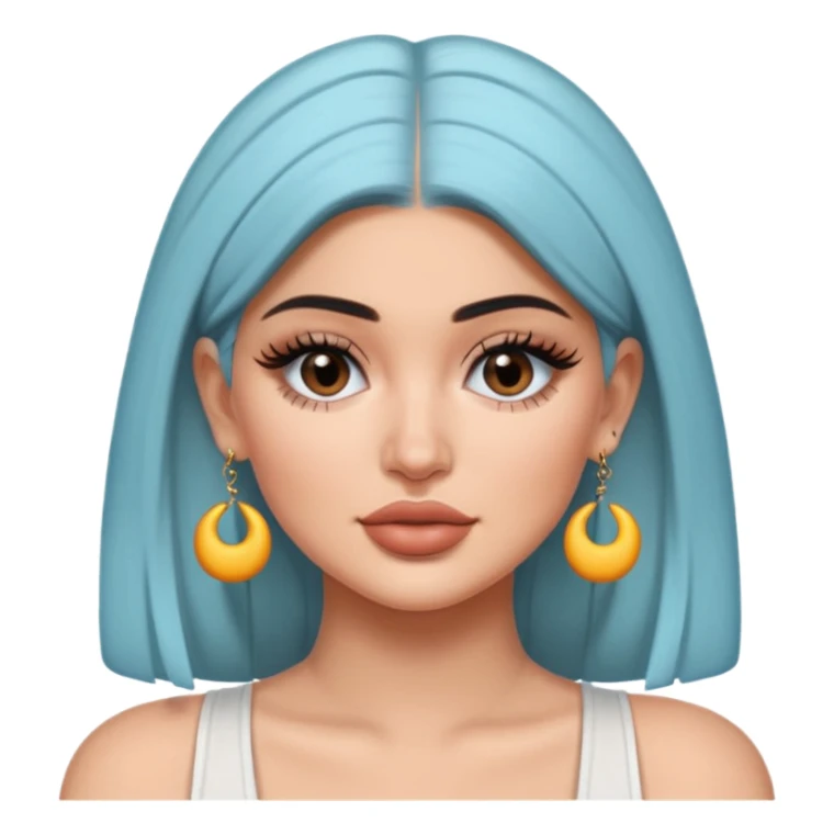 kylie jenner wear earrings sticker