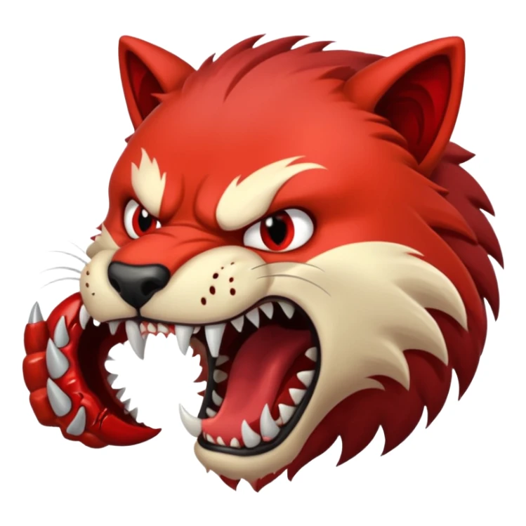 brutal fight between animal sticker