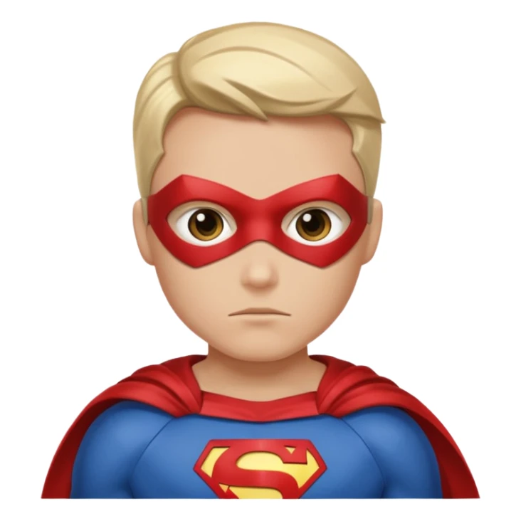 Queen side eye wearing a super hero costume sticker