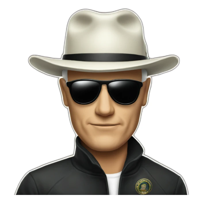 Whitey Bulger, boston mob, hat, sunglasses sticker