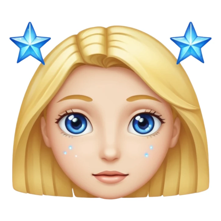 Eyes sparkling with stars sticker