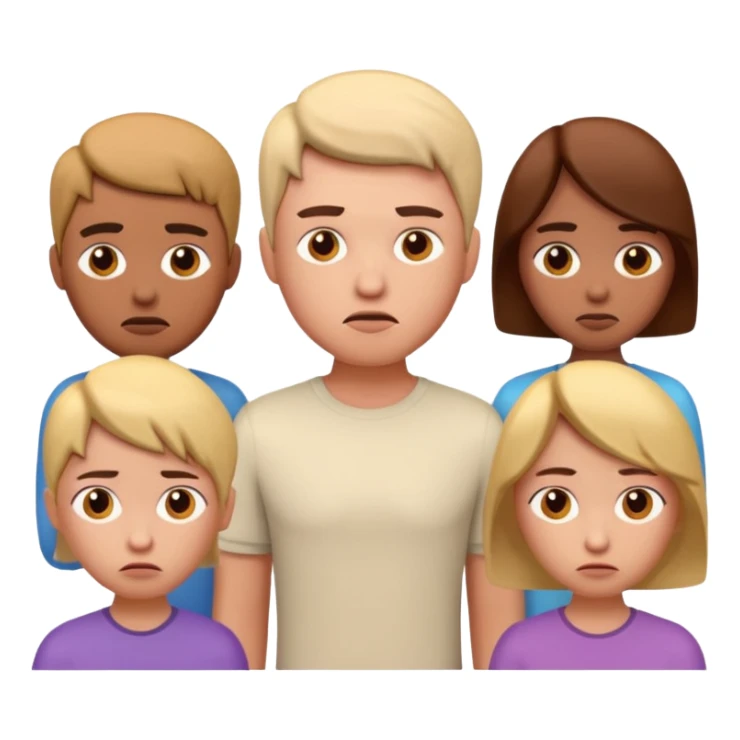 disapointment people, 3D sticker