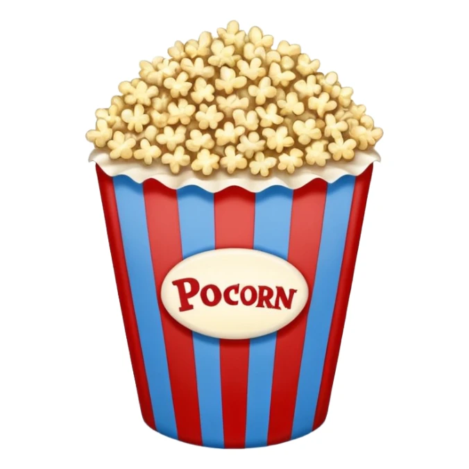 stadium popcorn in blue (#00A3E0) and red (#F9423A) sticker