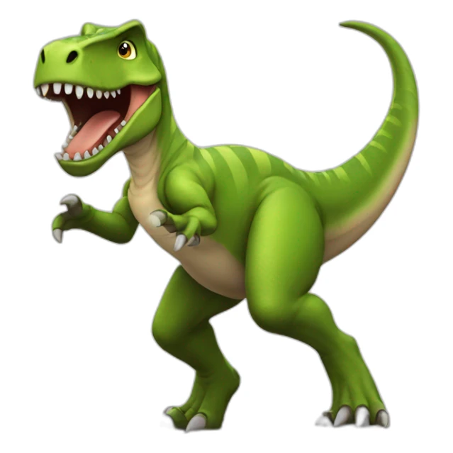 dinosaur play football sticker