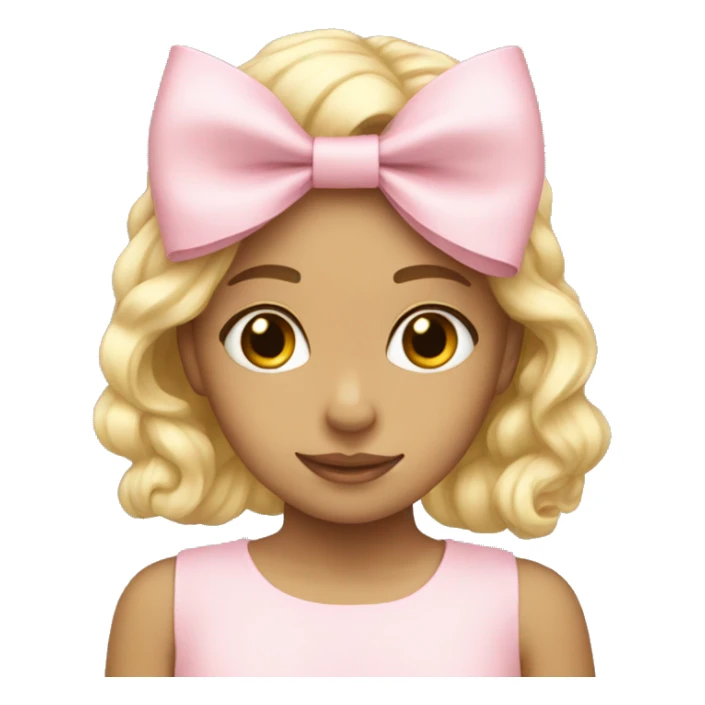 Light pink bows sticker