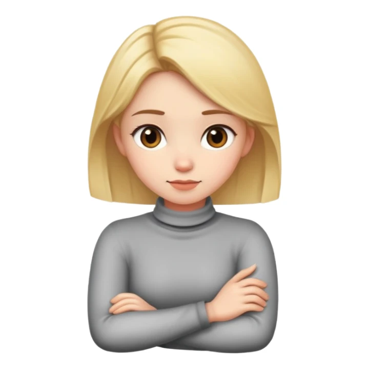 girl with arm crossed around her neck sticker