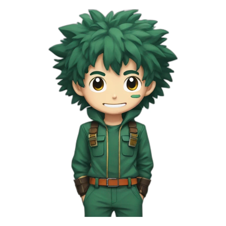 deku in my hero academia sticker
