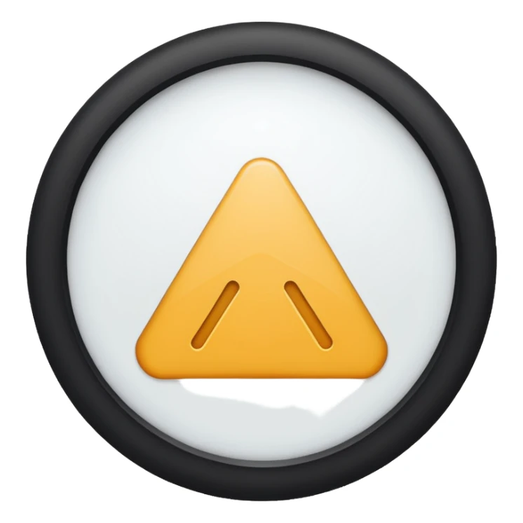 Halka içerisinde ters duran V harfi  sticker