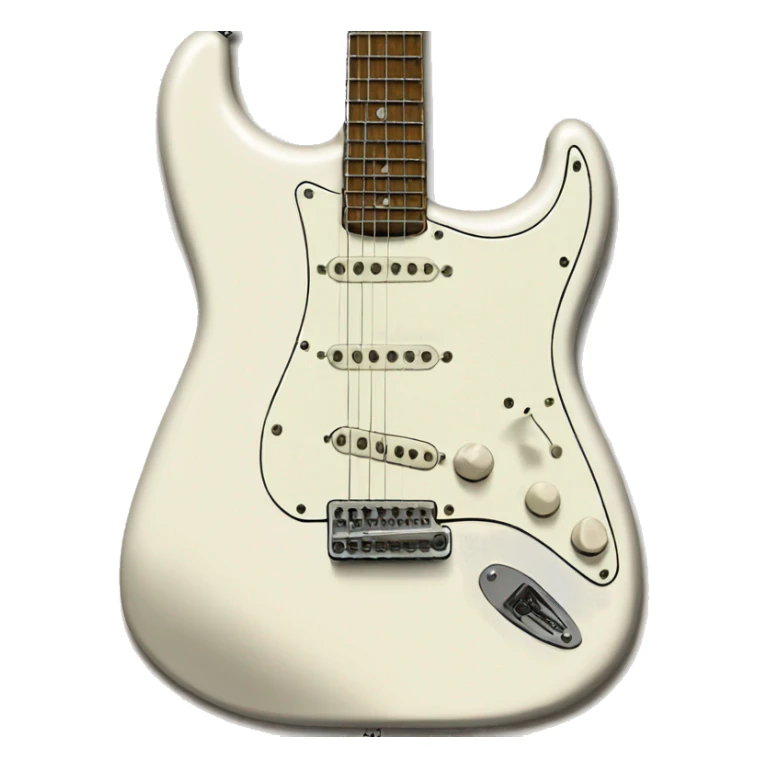 vintage white fender stratocaster  sticker