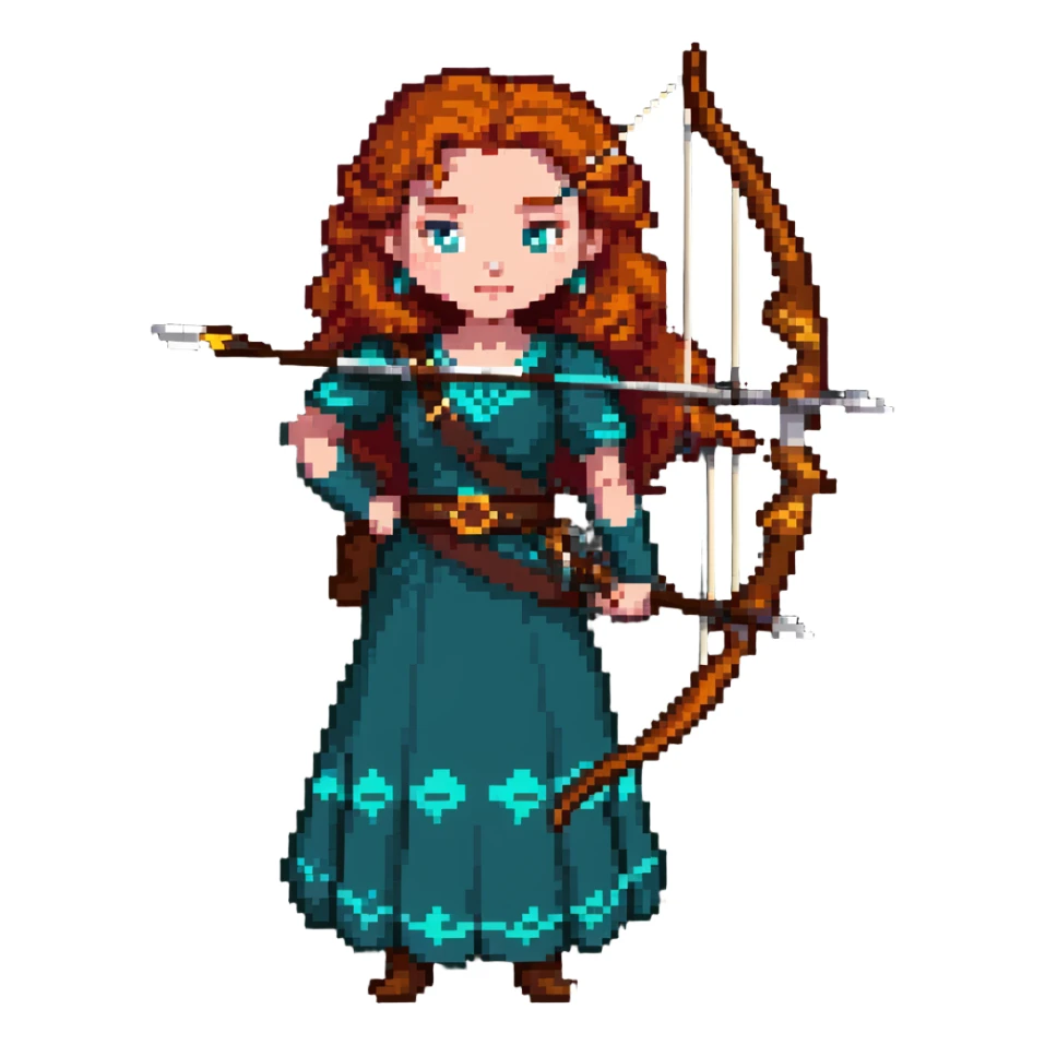 Merida from Brave, Disney sticker