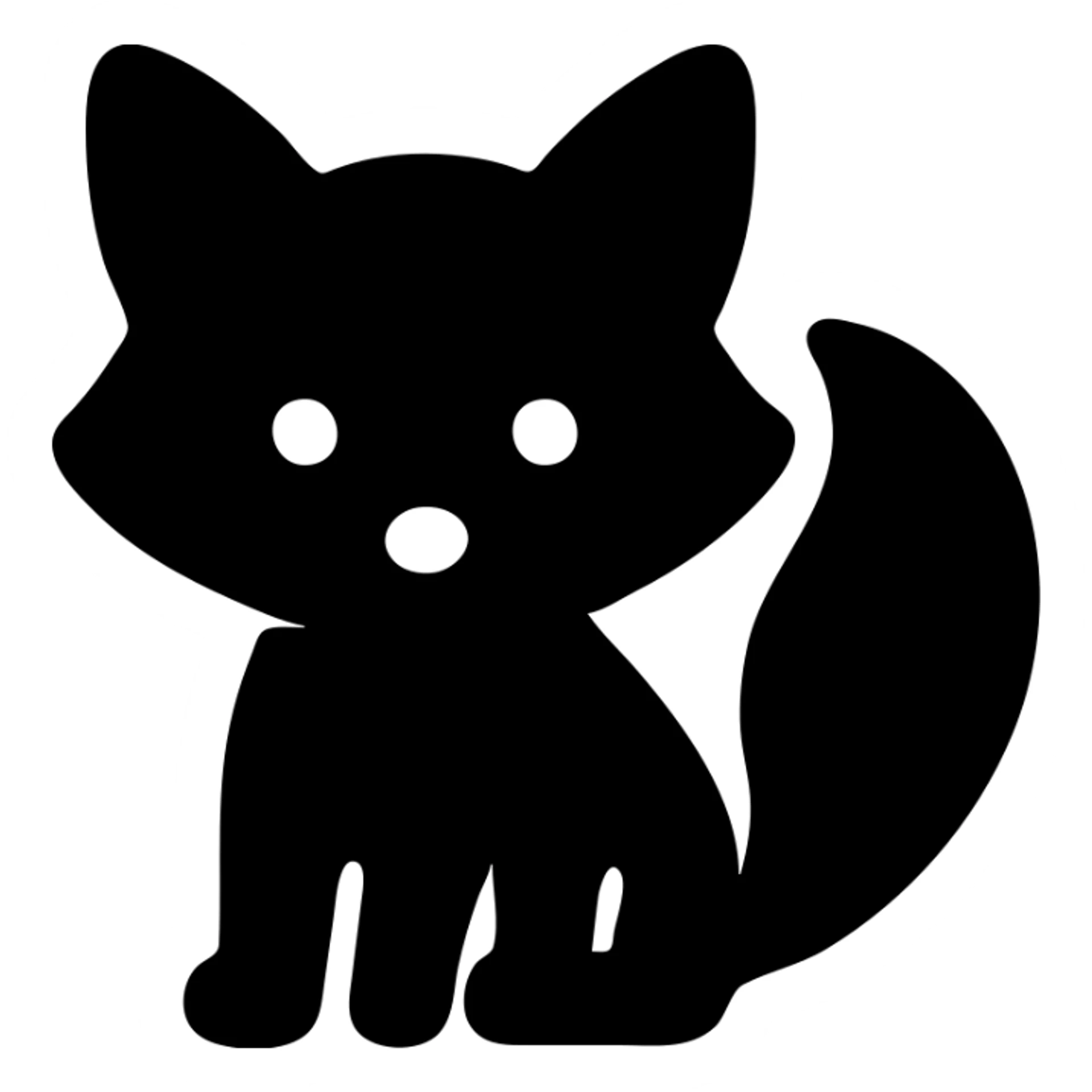 cute baby fox sticker