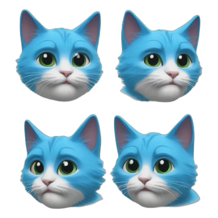smurf cat meme we live we love we lie sticker