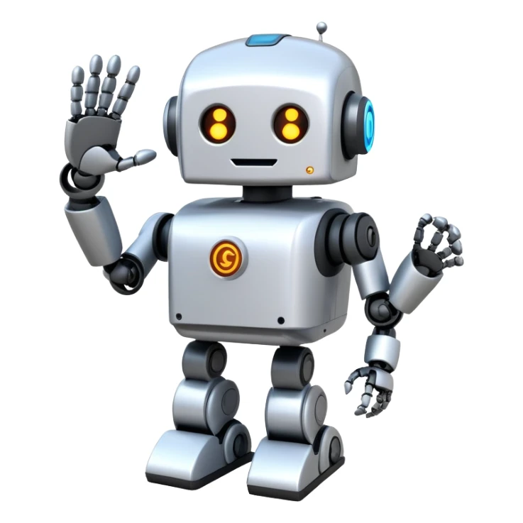 Robot ai meme gang papan tanda 'lets go' sticker