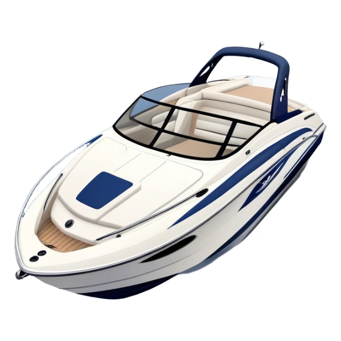 Speedboat - Bayliner 185 Bowrider (Model Year: 2020) (Iconic colour: White with navy blue accents) sticker