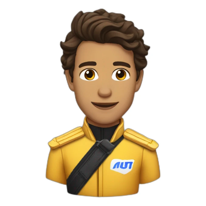 Lando Norris horse riding sticker