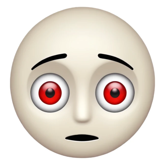 Make a stickman that is red and his eyes says kj sticker