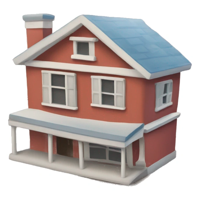 Please create an emoji that represents the concept of 'pays at home.' It should include elements that suggest both the act of paying and a home environment sticker