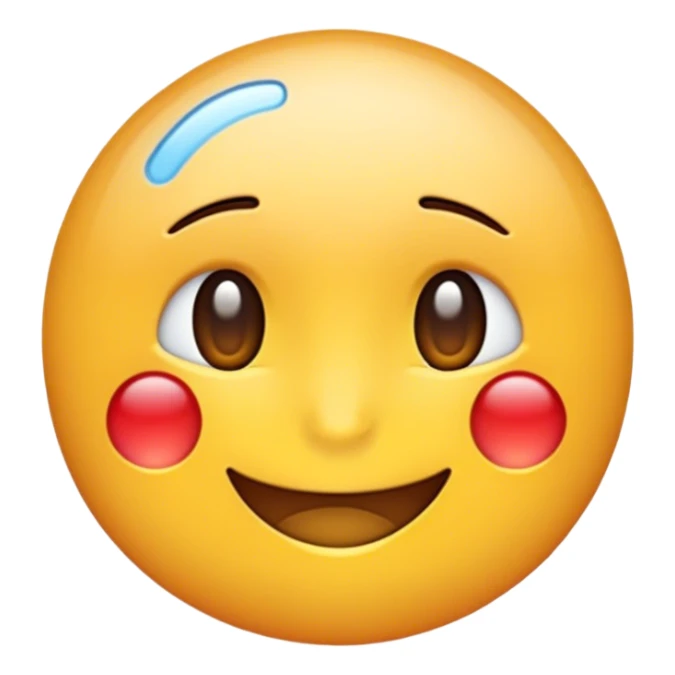 the 🙂 emoji slightly transparent to 😭 under it sticker