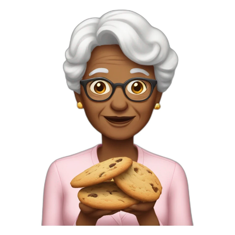 Grand-mother whit cookies  sticker