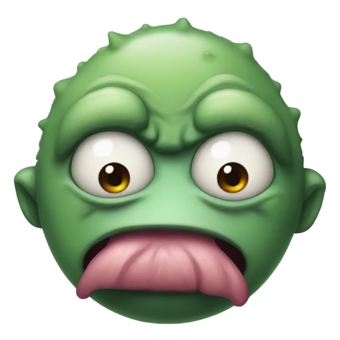 Snotty nose monster sticker