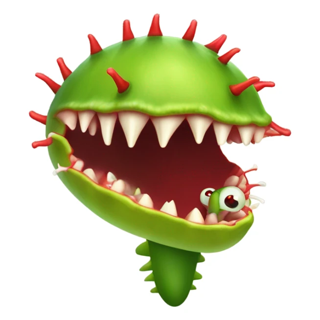 a venus fly trap from little shop of horrors sticker