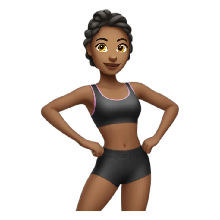 sport girl dancer sticker