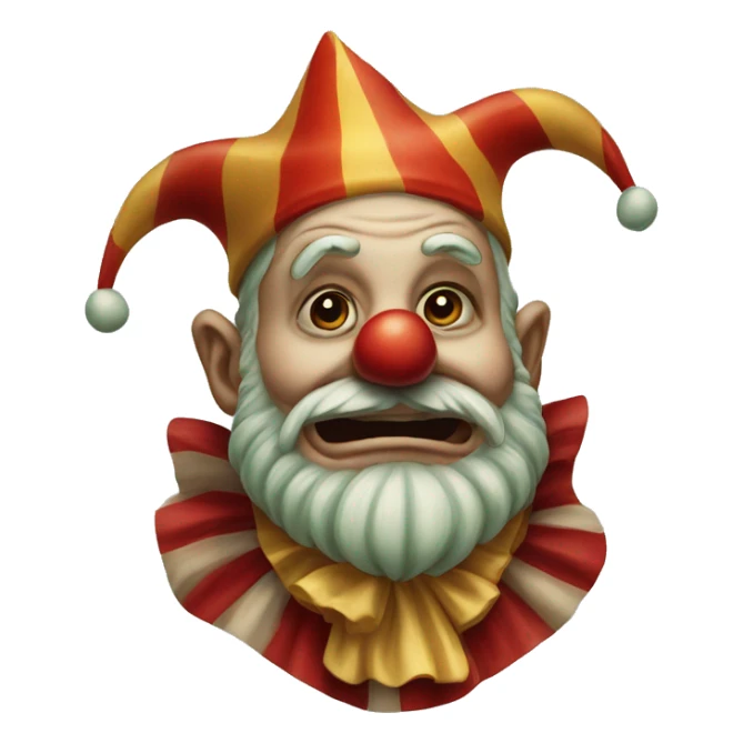 Gnomo clown muscoloso sticker
