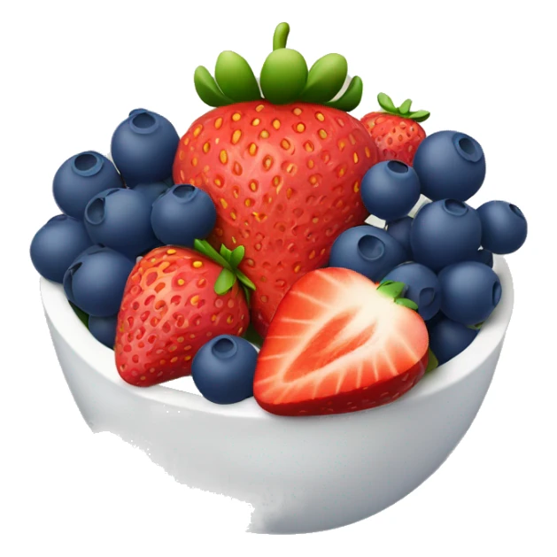 Strawberry bowl with grapes and blueberries sticker