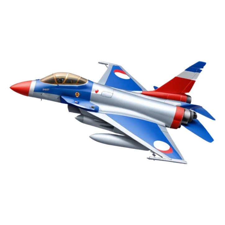 mirage fighter jet with a giant french flag on the background sticker