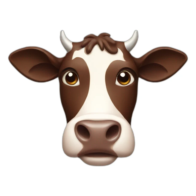 chocolate cow sticker