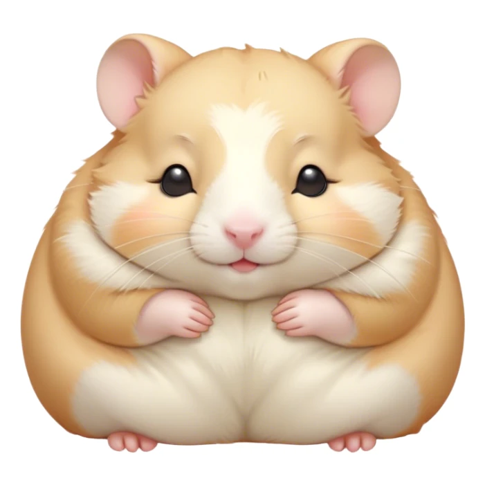 Meme-Worthy Cute Sleeping Cream Hamster Portrait Emoji, Head resting peacefully with a contented smile, showcasing a delightfully compact build and a luxuriously soft cream coat, eyes shut in a serene nap, Simplified yet hilariously adorable features, highly detailed, glowing with a soft, drowsy light, high shine, relaxed and utterly lovable, stylized with an air of playful laziness, bright and heartwarming, soft glowing outline, capturing the essence of a comically sleepy hamster, so meme-worthy it feels like it could instantly become the next viral sensation of adorable slumber! sticker