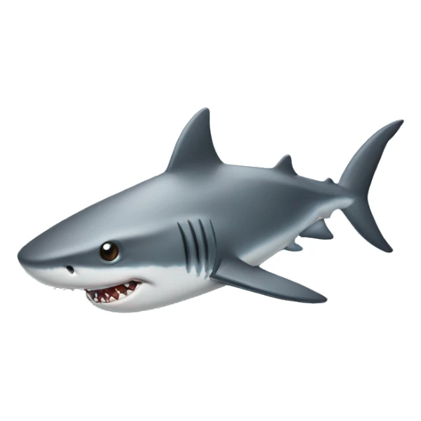Shark with a top hat sticker
