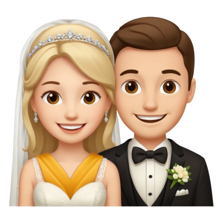 a man and woman its their marriage  sticker