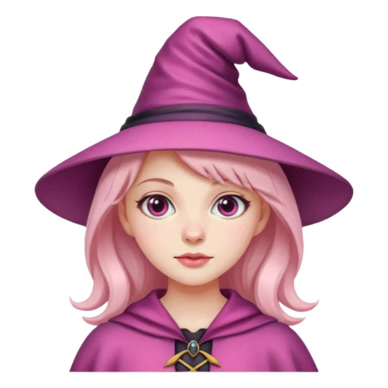 Wicked pink witch preppy girl  sticker