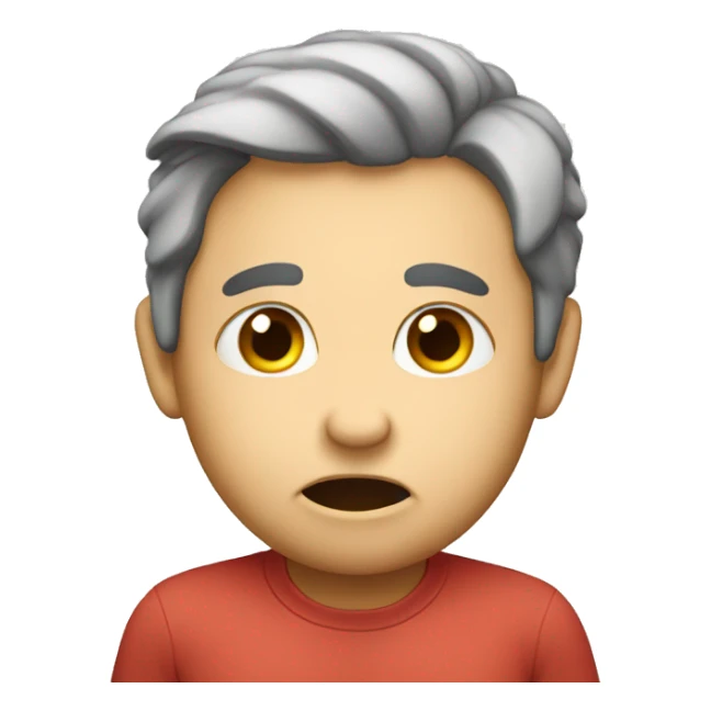 emoji puffed out cheeks due to insult sticker