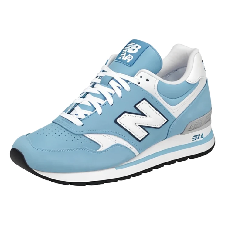 New balance 740 ice blue shoes sticker