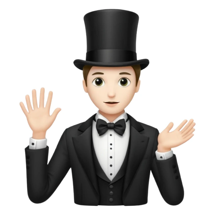 a magician who disappears into fog sticker