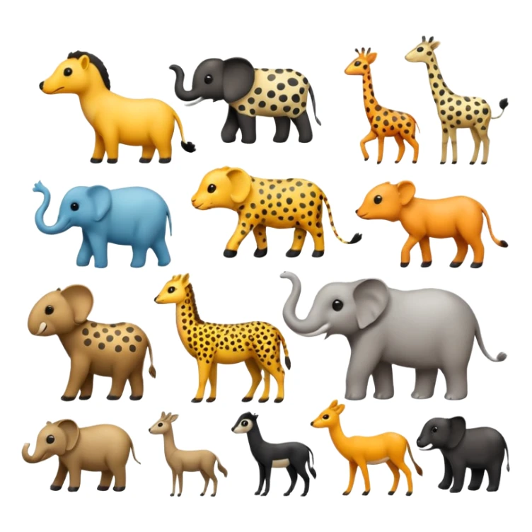 spotted animals sticker