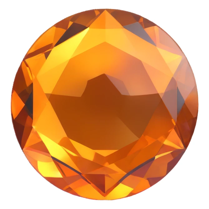 extreme up close amber round cut holographic gem with black metal accent, gem tilted at an angle sticker