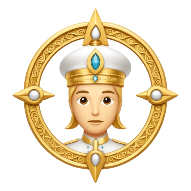 scientology mystical gold and white figure sticker
