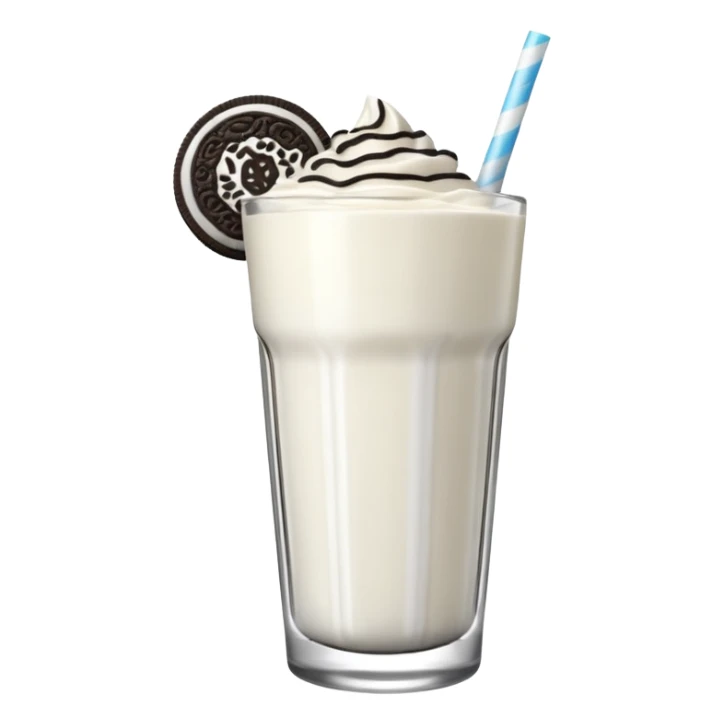 Oreo white smoothie and glaze on top  sticker