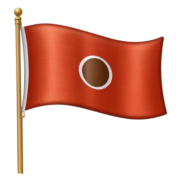 Indonesian flag but poop in mid sticker