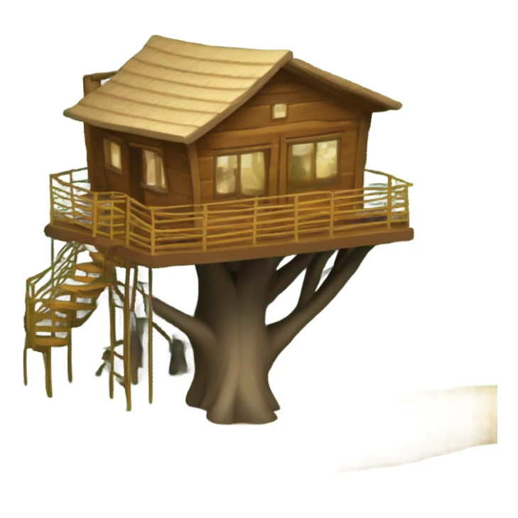 Luxury treehouse hotel in the woods in costs rica sticker