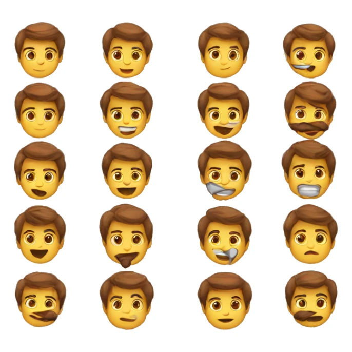 Emoji dos chicos beso sticker
