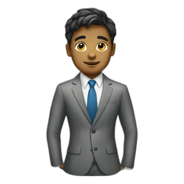A boy who is trying to become great as a businessman  sticker