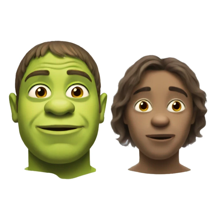 French Shrek sticker